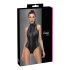 Cottelli Party - Sort kropsnær snake-mønstret bodystocking