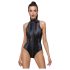 Cottelli Party - Sort kropsnær snake-mønstret bodystocking