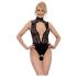 Abierta Fina - sexet sort blondebody med rhinestones