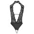 Abierta Fina - sexet sort blondebody med rhinestones