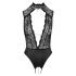 Abierta Fina - sexet sort blondebody med rhinestones