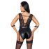Cottelli Bondage - blonder & halterneck body (sort) - M