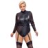 Cottelli Bondage Plus Size - Blondeærme bodystocking (sort)