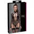 Cottelli - gennemsigtig body med stropper - sort