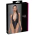 Cottelli Party - bodysuit med halsbånd - blank - sort - M