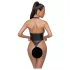 Cottelli Party - bodysuit med halsbånd - blank - sort - L