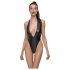 Cottelli Party - skinnende halterneck bodysuit (sort) - XL