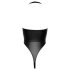 Cottelli Party - skinnende halterneck bodysuit (sort) - XL