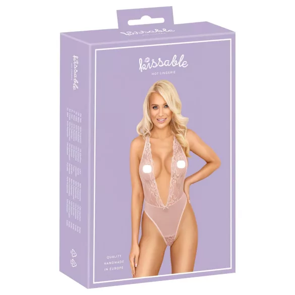 Kissable - blonde bodystocking - pink - L/XL