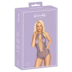 Kissable - body med halsbånd - blonde - lilla - L/XL