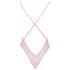 Kyssebar - body med rosé broderi (pink)