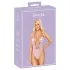 Kissable - body med blonder og broderi - pink - L/XL