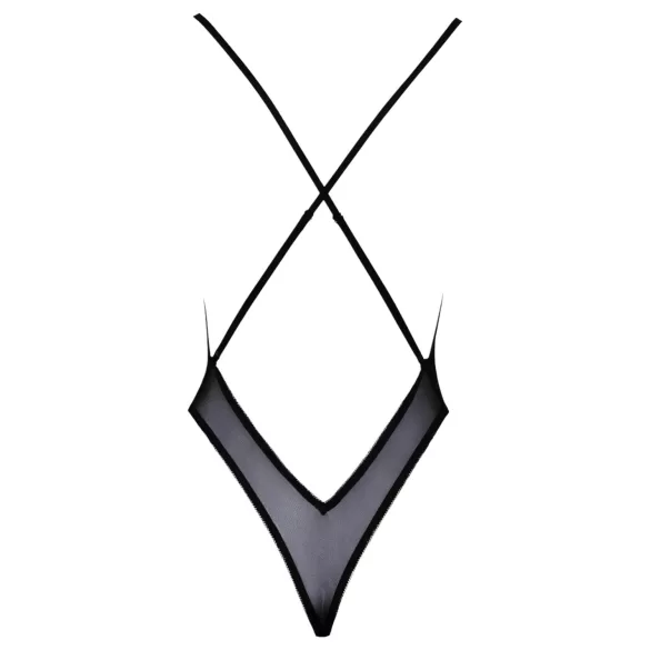 Kissable - pink broderet krop (sort)