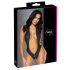 Cottelli Party - Sort kropsnær bodysuit med krave - M/L