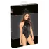 Noir - skinnende halterneck bodysuit (sort)