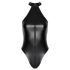 Noir - skinnende halsbåndsbody (sort) - M