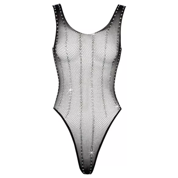 Cottelli - netbody med rhinsten - sort - S-L