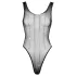 Cottelli - netbody med rhinsten - sort - S-L
