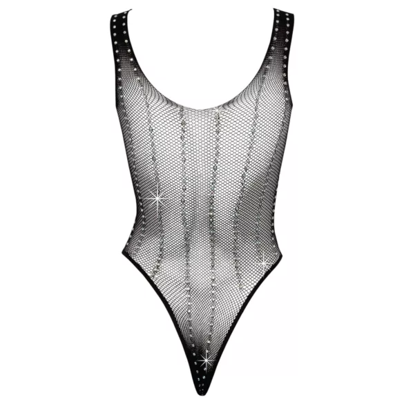 Cottelli - netbody med rhinsten - sort - S-L
