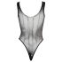 Cottelli - Sort mesh body med strass (S-L)