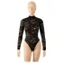 Cottelli - langærmet blondebody (sort) - S - M