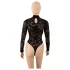Cottelli - langærmet blondebody (sort) - S - M