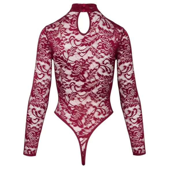 Cottelli - gennemsigtig blonde body (rød) - L