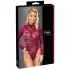 Cottelli - gennemsigtig blonde body (rød) - L