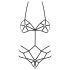 Obsessive - dekorativ kropsele body (sort) - S/M