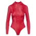 Cottelli - bodystocking - slangeskindsmønster - rød - L