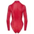 Cottelli - bodystocking - slangeskindsmønster - rød - L