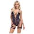 Cottelli - Åben strappy sexbody (sort)