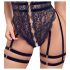 Cottelli - Åben strappy sexbody (sort)