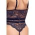 Cottelli - Åben strappy sexbody (sort)