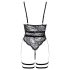 Cottelli - Åben strappy sexbody (sort)