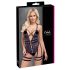 Cottelli - Åben strappy sexbody (sort)