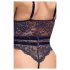 Cottelli - åben seksuel body med stropper - sort - M
