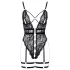 Cottelli - åben seksuel body med stropper - sort - M