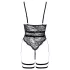 Cottelli - åben seksuel body med stropper - sort - M