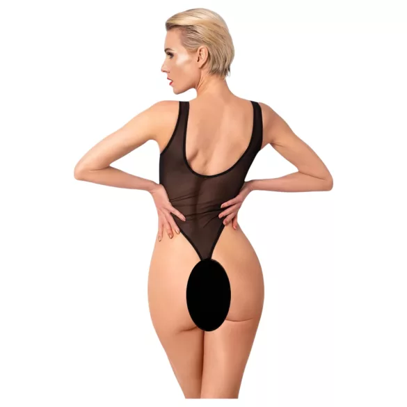 Noir - gennemsigtig bodystocking (sort) - XL
