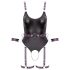 Cottelli - Åben bondage-body med manchetter (sort) - L