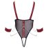 Cottelli Bondage - stropløs åben body med kæde (sort) - M