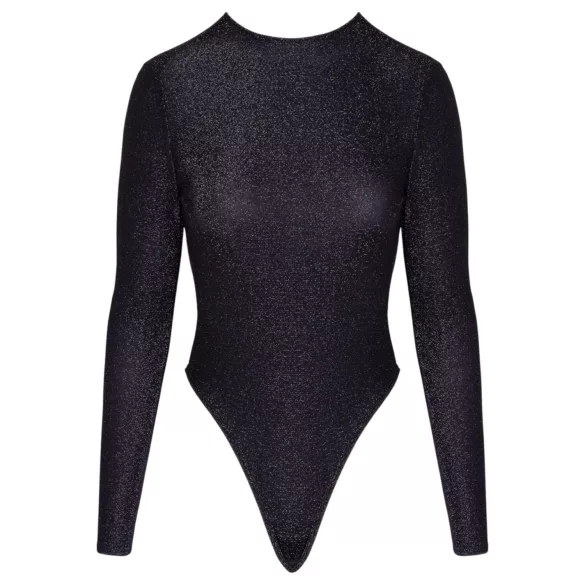 Cottelli - rygåben, glitrende body (sort)