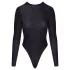 Cottelli - rygåben, glitrende body (sort)