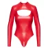 Noir - bodystocking - blank finish - rød - L