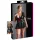 Cottelli Plus Size - skinnende kjole - rød corsage - sort - XXL
