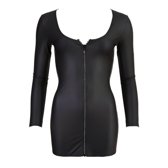 Cottelli - festkjole med lynlås og rhinsten - sort - M