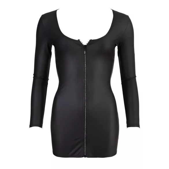 Cottelli - festkjole med lynlås og rhinsten - sort - L