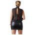 Cottelli Plus Size - skinnende chiffonkjole (sort)