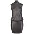 Cottelli Plus Size - skinnende chiffonkjole (sort)